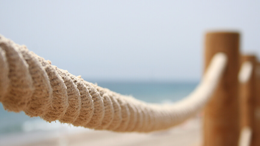 A rope on a pier